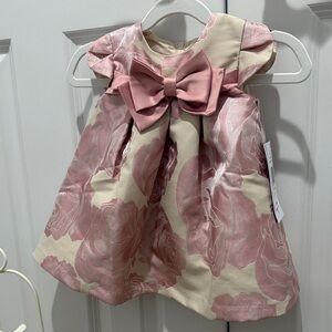 Bonnie Baby Pink and Cream Floral Dress
